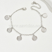 Fashionable and Delicate Adjustable Ladies Anklet with Vintage Beach Style