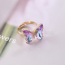 Gradient Butterfly Women's Fashion Personality Ring. QO3949