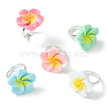 Plumeria Flower Resin Finger Ring TY9467