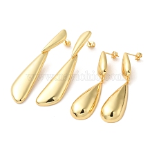 Real 18K Gold Plated Brass Dangle Stud Earrings CK8509