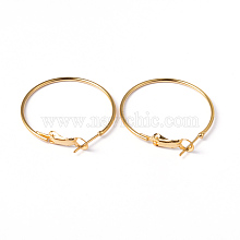 Brass Earring Findings Hoops RT6047