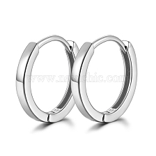 Vintage Style Sterling Silver Ear Hoops with Gold Plating