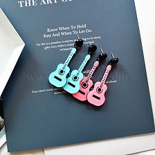 Fashion Guitar Arylic Women'S Drop Earrings 1 Pair