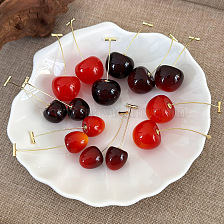 Cherry Earrings Cherry Ear Studs Cherry Ear Clips Cherry Ear Pins