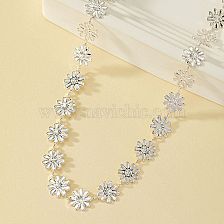 Wholesale Jewelry Vacation Pastoral Daisy Alloy Necklace