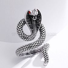 Punk Snake Sterling Silver Open Rings