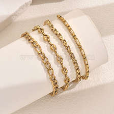 Stylish Stainless Steel Punk Chain Retro Bracelet for Women Party