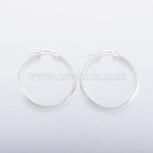 304 Stainless Steel Hoop Earrings