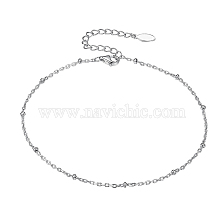 S925 Silver Anklet with Unique Design for Halloween Accessories