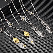 Stylish Stainless Steel Eagle Pendant Necklace for Women's Daily Wear