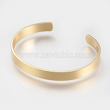 Brass Cuff Bangle, Real 18K Gold Plated