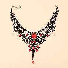 Retro Lace Inlaid Gem Necklace Bracelet Wholesale 