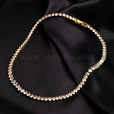 Fashion Solid Color Stainless Steel Plating Inlay Zircon Bracelets Necklace