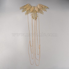 Iron Tassel Body Chain, Leaf Necklace Multi Layer Chains Sexy Shoulder Bra Body Chain