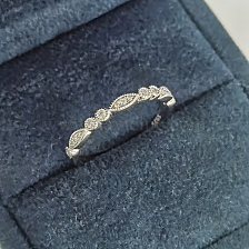 S925 Silver Geometric High Carbon Diamond Ring, Stackable Design, Unique Style