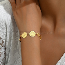 Vintage Hollow Flower Women's Bracelet Hand Chain for Casual and Vacation.