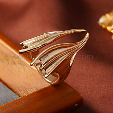 Metallic Wind Creative Design Angel Wing Ring.