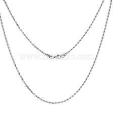 Valentines Day Gift for Husband 304 Stainless Steel Necklaces Unisex Rope Chain Necklaces