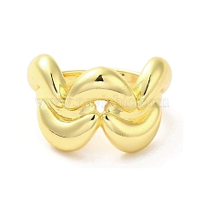 Rack Plating Brass Finger Ring, Cuff Ring, Long-Lasting Plated, Cadmium Free & Lead Free