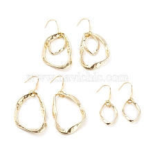 Alloy Twisted Ring Dangle Earring Sets, with 316 Surgical Stainless Steel Earring Hooks