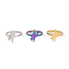 304 Stainless Steel Adjustable Ring, Star