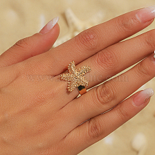 Starry Beach Vacation Ring