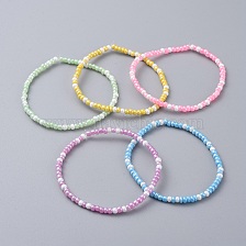 Glass Seed Beaded Kids Stretch Bracelets