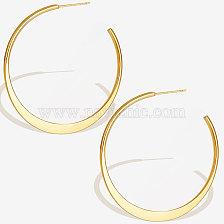 Stainless Steel European American Fashion Hoop Earrings Chic Jewelry