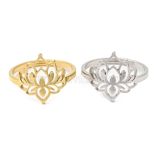 304 Stainless Steel Adjustable Rings, Flower