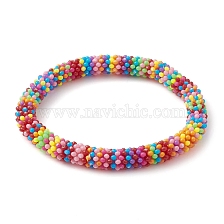 Snowflake Acrylic Beaded Stretch Bracelets for Kid