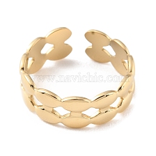 304 Stainless Steel Oval Open Cuff Rings