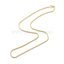 Brass Flower Link Chains Necklace for Women, Cadmium Free & Lead Free