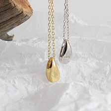 S925 Silver Bean Drop Necklace Fashionable Exquisite Vintage Collarbone Chain