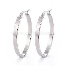 304 Stainless Steel Hoop Earrings