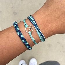 Bohemian Braided Wave Wave Bracelet Three-piece