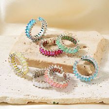 Colorful Hip-hop Style Fashion Ring, Simple and Versatile, Shiny Ring