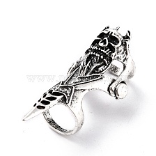 Alloy Finger Rings for Men, Skull