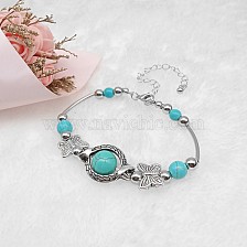 Personalized jewelry versatile turquoise handmade bracelet popular butterfly bracelet jewelry