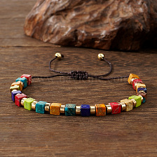 Tibetan Style Natural Semi-Precious Stone Girls Bracelet