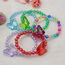 Kids Bracelets, Transparent Acrylic Bracelets, for Children's Day Gift, 45mm