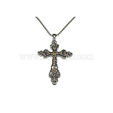 Personalized white diamond cross with diamond DIY jewelry accessories, popular necklaces in Europe and America