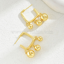 Vintage French Geometric Irregular C-shaped Earrings for Women, Elegant and Versatile