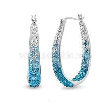 1 Pair Elegant Lady U Shape Plating Inlay Alloy Zircon Earrings