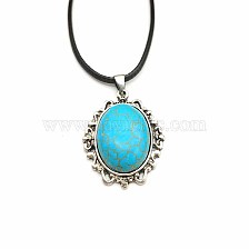 Vintage Crystal Natural Stone Pendant Necklace Yoga Spirit Pendant Natural Stone