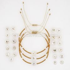 Casual Streetwear Letter Glass Rope Shell Beaded Women'S Bracelets