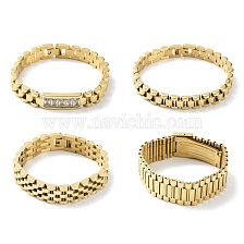 304 Stainless Steel Link Chain Bracelets, Watchband Chain Bracelets