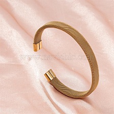 Adjustable 18K Gold Stainless Steel Bracelet with European and American Style