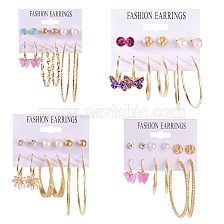 Wholesale Jewelry Flower Butterfly Pendant Earrings Set 