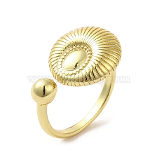 Rack Plating Brass Finger Ring, Cuff Ring, Long-Lasting Plated, Cadmium Free & Lead Free