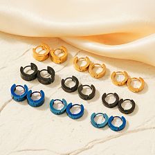 Fashionable Titanium Steel Mirror Polished Ear Hooks for Hip-hop Street Style